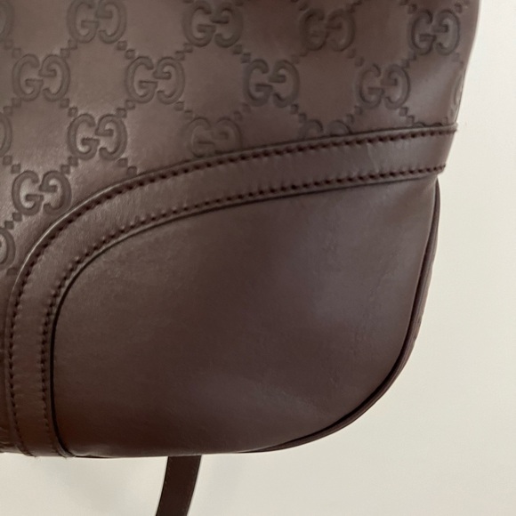 Authentic Preloved Guccissima Dark Brown Messenger bag - Picture 10 of 16